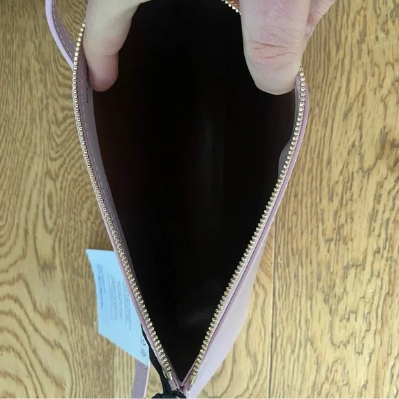 Mansur Gavriel Orchid Blush Pink Leather Gaia Shoulder Bag Italy GNO Date Clutch - Picture 9 of 10